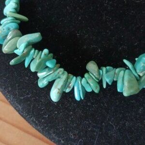 19" Turquoise beaded adjustable necklace